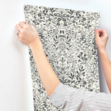 Magnolia Home MF4724 Garden White & Black Terrace Wallpaper