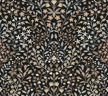 Magnolia Home MF4725 Garden Black & Neutral Terrace Wallpape