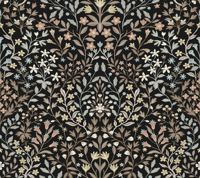 Magnolia Home MF4725 Garden Black & Neutral Terrace Wallpape