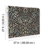 Magnolia Home MF4725 Garden Black & Neutral Terrace Wallpape