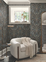 Magnolia Home MF4725 Garden Black & Neutral Terrace Wallpape