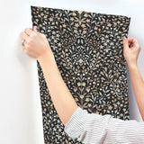 Magnolia Home MF4725 Garden Black & Neutral Terrace Wallpape