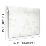 Magnolia Home MF4732 Magnolia Beige Branches Wallpaper