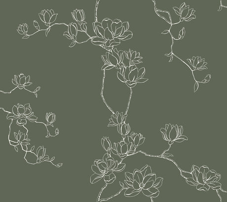 Magnolia Home MF4735 Magnolia Pine Branches Wallpaper