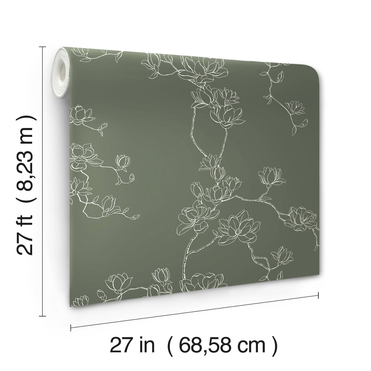 Magnolia Home MF4735 Magnolia Pine Branches Wallpaper