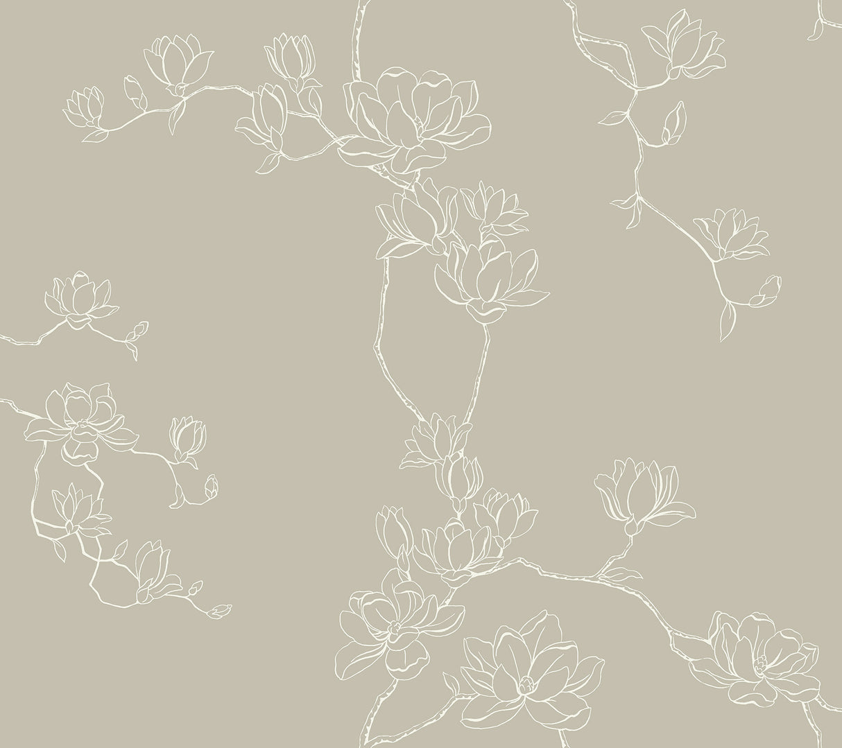 Magnolia Home MF4736 Magnolia Taupe Branches Wallpaper