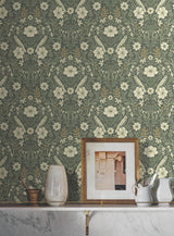 Magnolia Home MF4741 Colette Olive Wallpaper