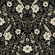 Magnolia Home MF4742 Colette Black Wallpaper
