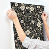 Magnolia Home MF4742 Colette Black Wallpaper
