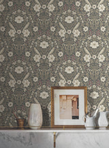 Magnolia Home MF4743 Colette Charcoal Wallpaper