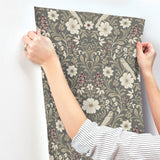 Magnolia Home MF4743 Colette Charcoal Wallpaper