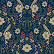 Magnolia Home MF4745 Colette Navy Wallpaper