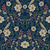 Magnolia Home MF4745 Colette Navy Wallpaper