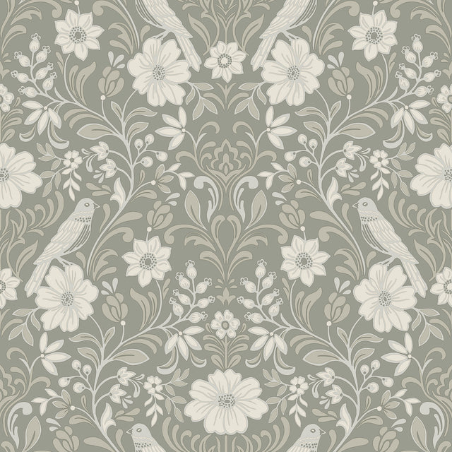Magnolia Home MF4746 Colette Grey Wallpaper