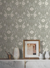 Magnolia Home MF4746 Colette Grey Wallpaper