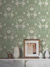 Magnolia Home MF4747 Colette Bright Green Wallpaper