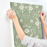 Magnolia Home MF4747 Colette Bright Green Wallpaper