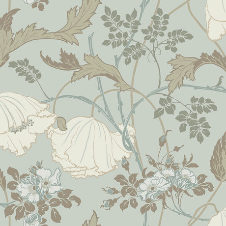 Magnolia Home MF4755 Gwendolyn Blue & Suede Wallpaper