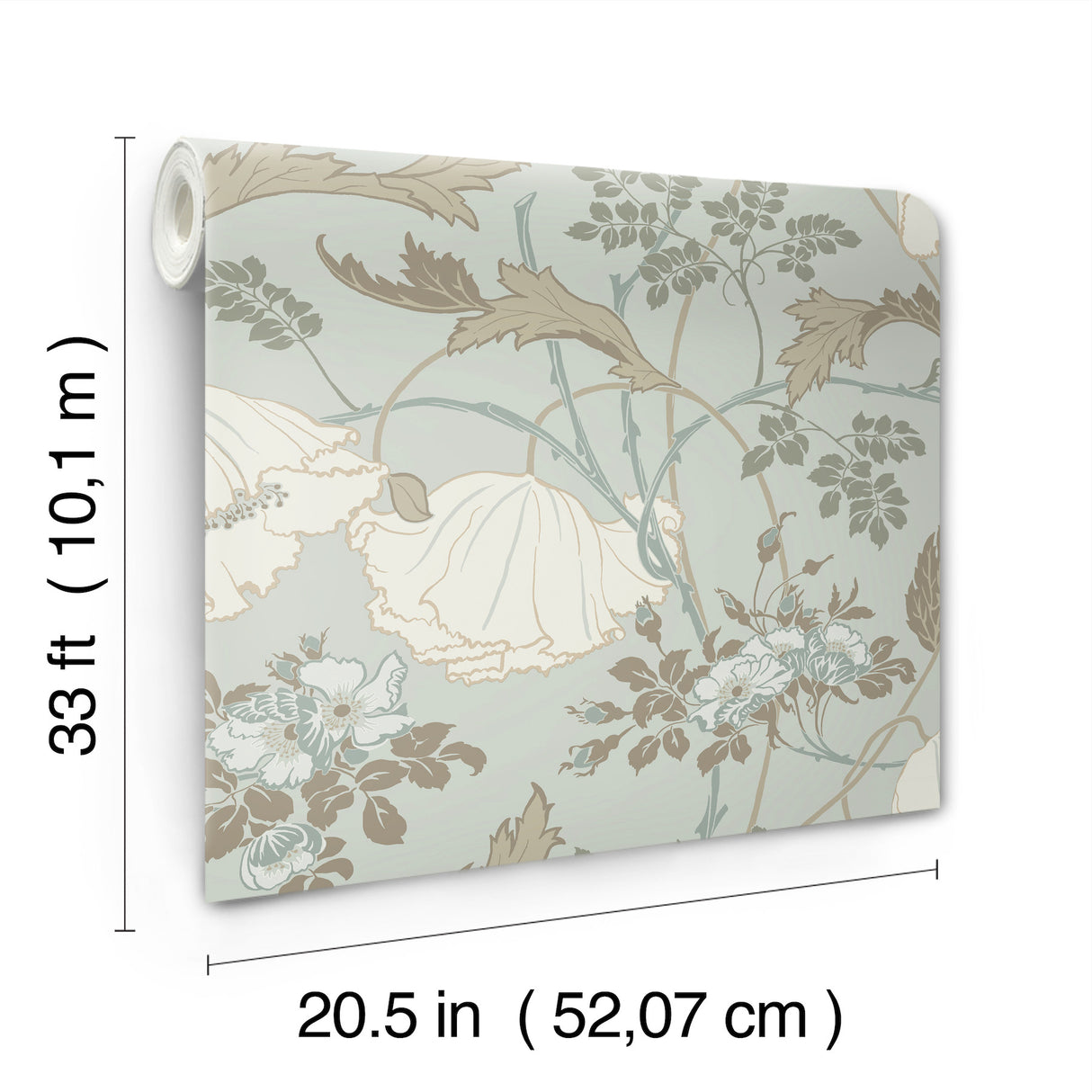 Magnolia Home MF4755 Gwendolyn Blue & Suede Wallpaper