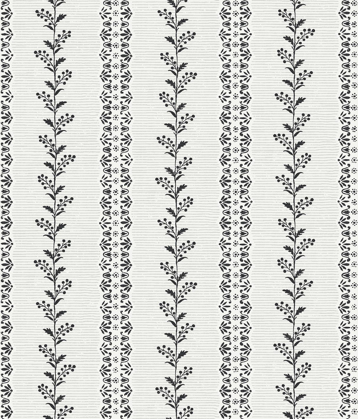 Magnolia Home MF4761 Everleigh White & Black Wallpaper
