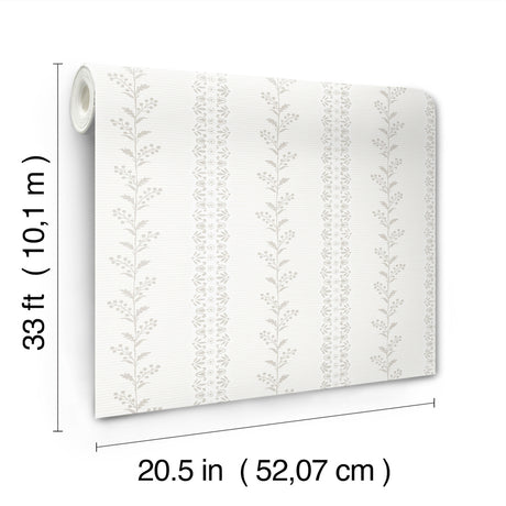 Magnolia Home MF4765 Everleigh Grey Wallpaper