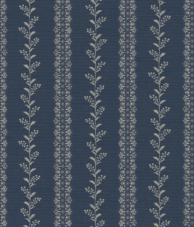 Magnolia Home MF4766 Everleigh Navy Wallpaper