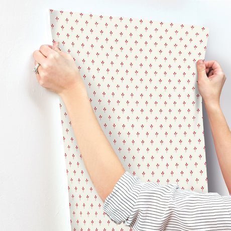 Magnolia Home MF4771 Charm Red Wallpaper