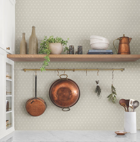 Magnolia Home MF4773 Charm Grey Wallpaper