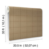 Magnolia Home MF4781 Windsor Mocha Wallpaper