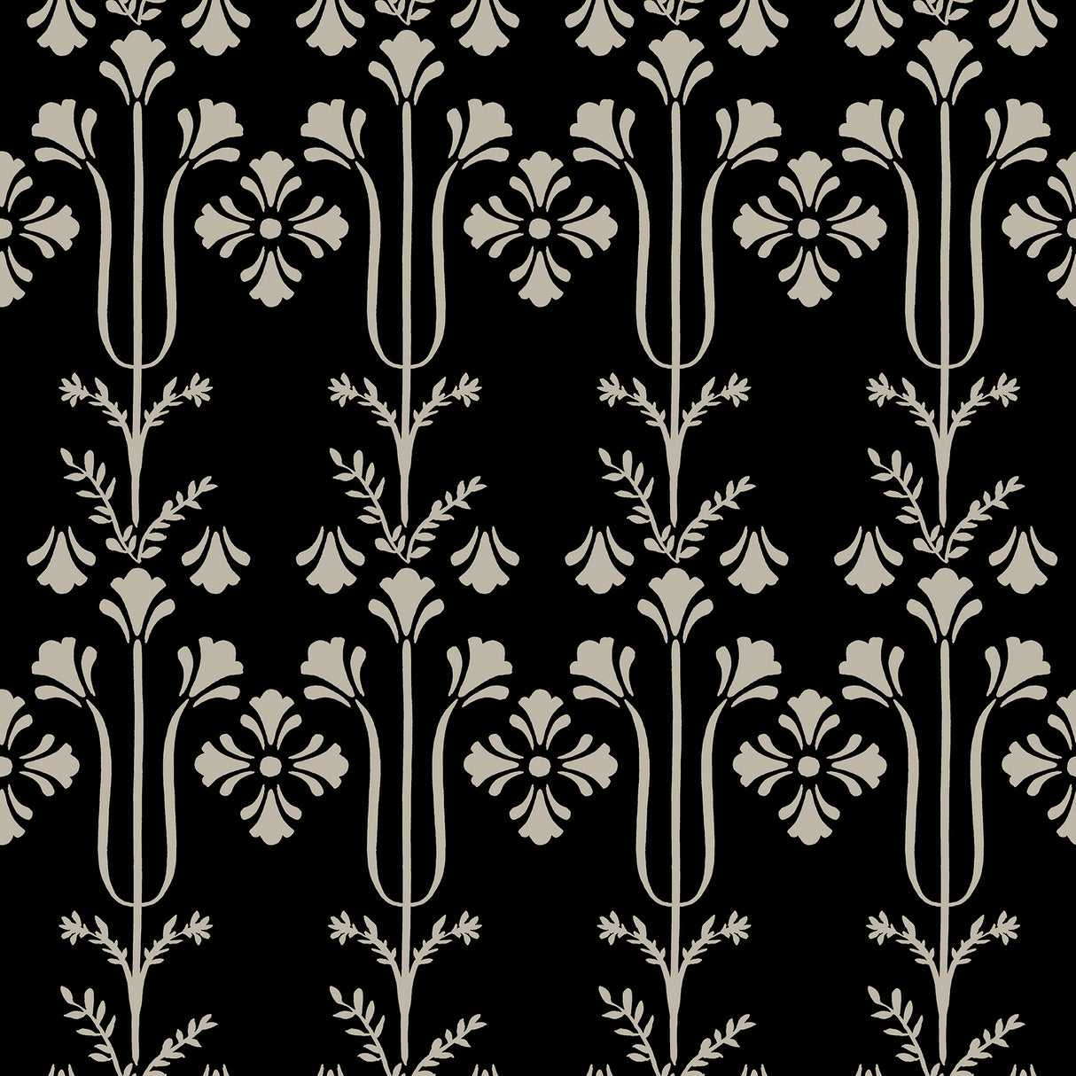 Magnolia Home MF4803 Lydia Black Wallpaper