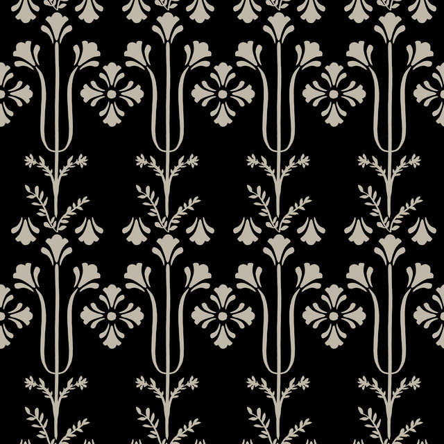 Magnolia Home MF4803 Lydia Black Wallpaper