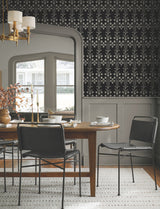 Magnolia Home MF4803 Lydia Black Wallpaper