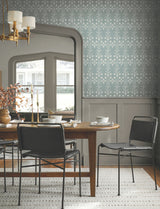 Magnolia Home MF4806 Lydia Blue Wallpaper