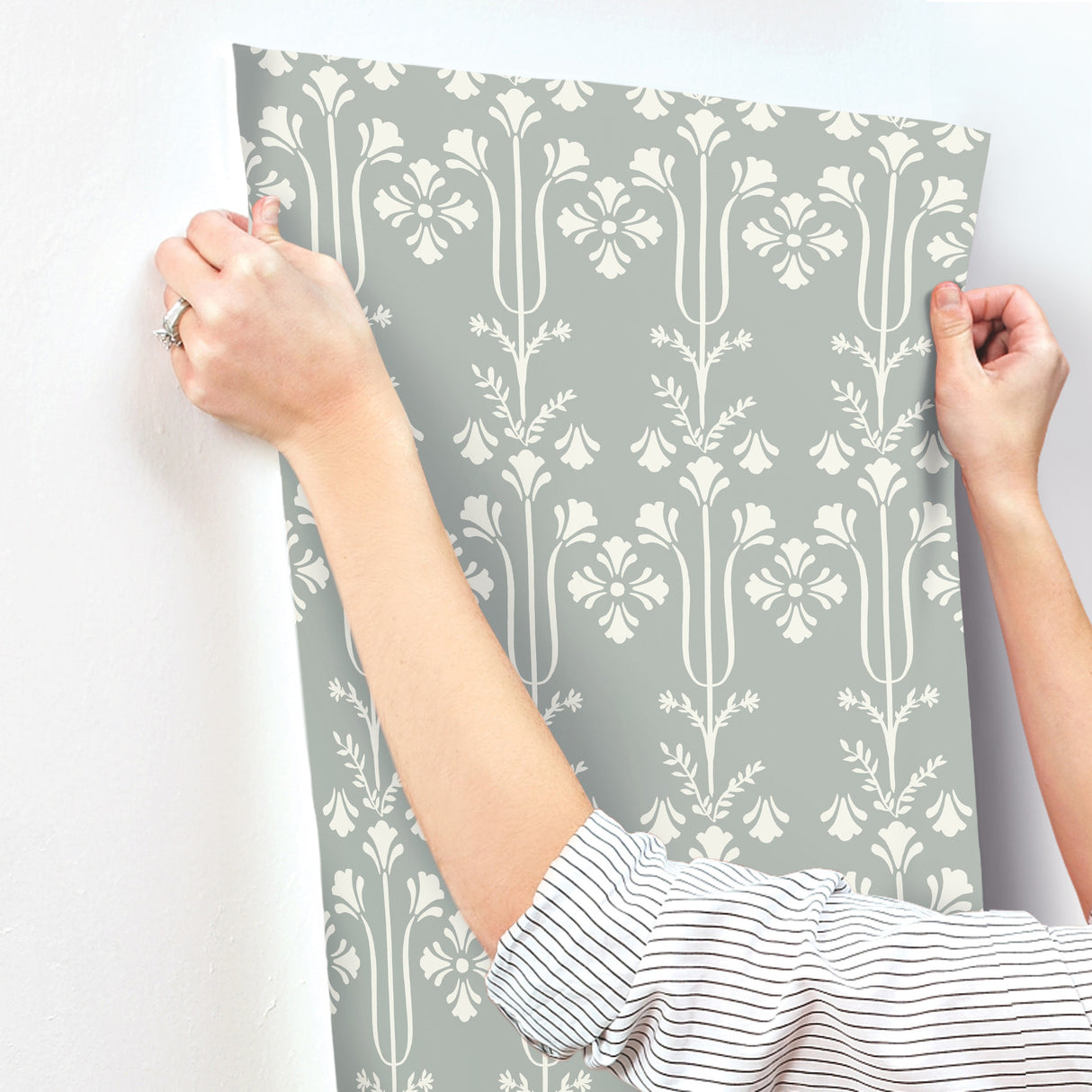 Magnolia Home MF4806 Lydia Blue Wallpaper