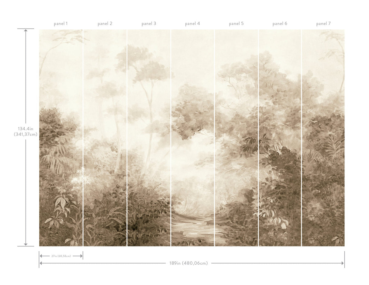 York MF4808M Woodlands Mural Wall Mural - Eade's Wallpaper
