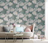 Marburg MG31601 Nona Grey Tropical Leaves Wallpaper