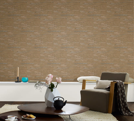 Marburg MG58415 Rheta Brown Stone Wallpaper