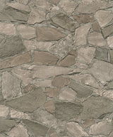 Marburg MG81908 Stanley Charcoal Stone Wallpaper