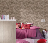 Marburg MG81908 Stanley Charcoal Stone Wallpaper