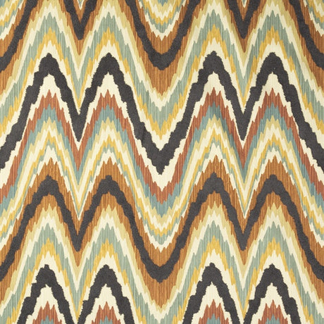 Ikat-Cinnamon Mitchell MDS FF-2203-04 Chevron,Contemporary,Global,Ikat,Texture Azuki - Eade's Wallpaper