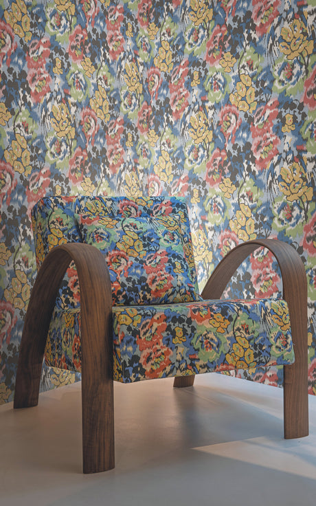 York MI10300 Flower Pot Blue Wallpaper
