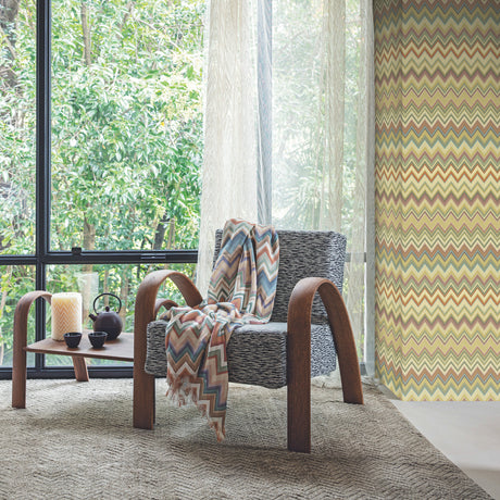 York MI10336 Happy Zigzag Gold Wallpaper