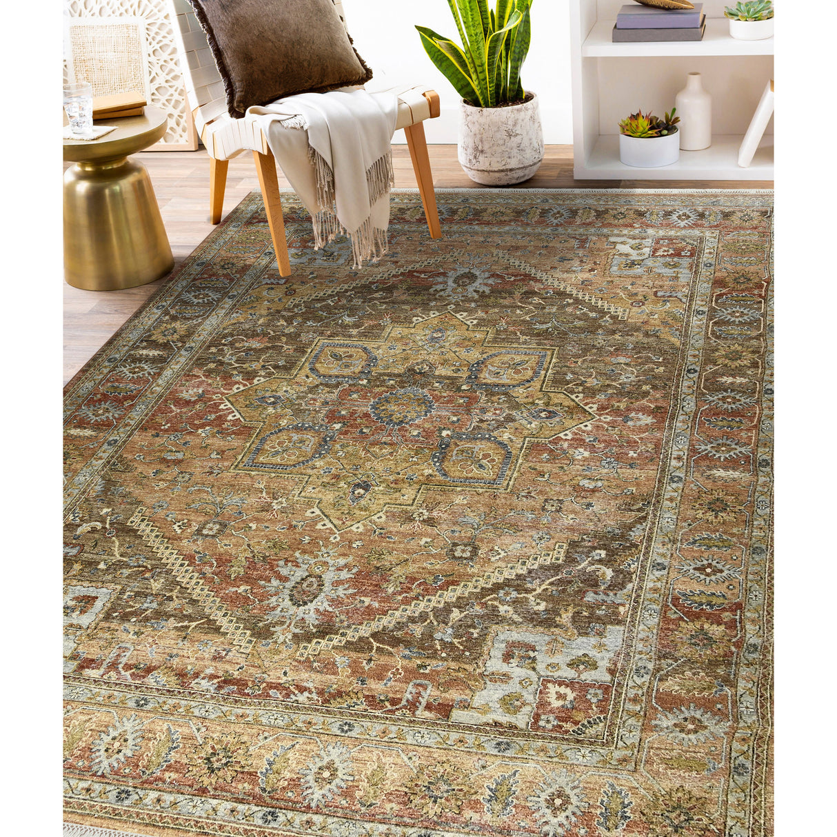 Amer Rugs MIL41215 Milano Traditional Coral 12' X 15' Area Rug