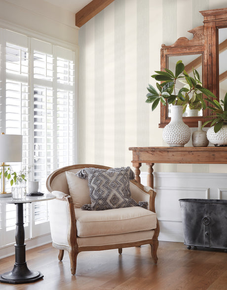 York MK1118 Thread Stripe Blue Wallpaper
