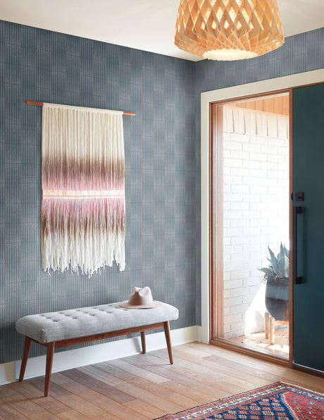 York MK1133 Vantage Point Blue Wallpaper