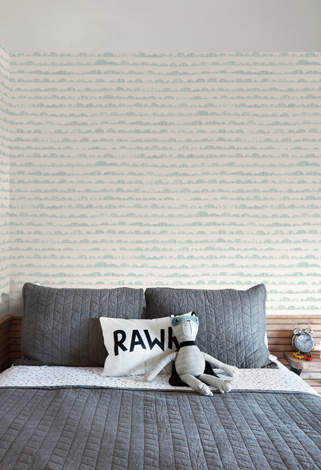 York MK1141 Hill & Horizon Blue Wallpaper