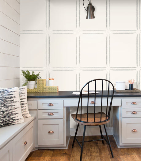 York MK1181 Hopscotch Inverse White Wallpaper