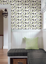 Marimekko MKS4494 Black Pieni Unikko Peel & Stick Wallpaper