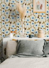 Marimekko MKS4495 Beige Pieni Unikko Peel & Stick Wallpaper