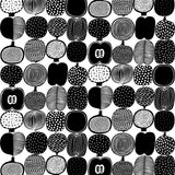 Marimekko MKS4501 Black and White Kompotti Peel & Stick Wallpaper